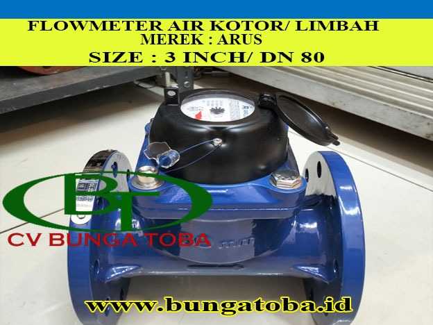 Flow Meter Air Limbah 3 Inch Merek Arus 80 mm - Featured image