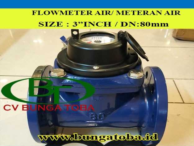 Flow Meter Air Arus / Water Meter size 3 inch (80 mm) - Featured image